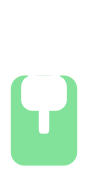 The LeanBattery menubar glyph, charging.